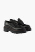 Black - Double Chocolate Leather Loafers - GLAM MODA